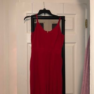 Red jumpsuit